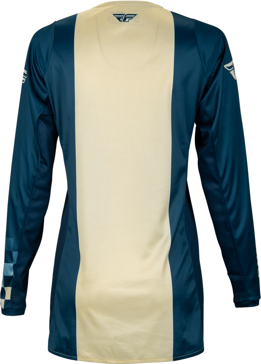 Fly Racing Women's Lite Jersey Navy/Ivory Medium - Lightweight Performance Motorcycle Jersey
