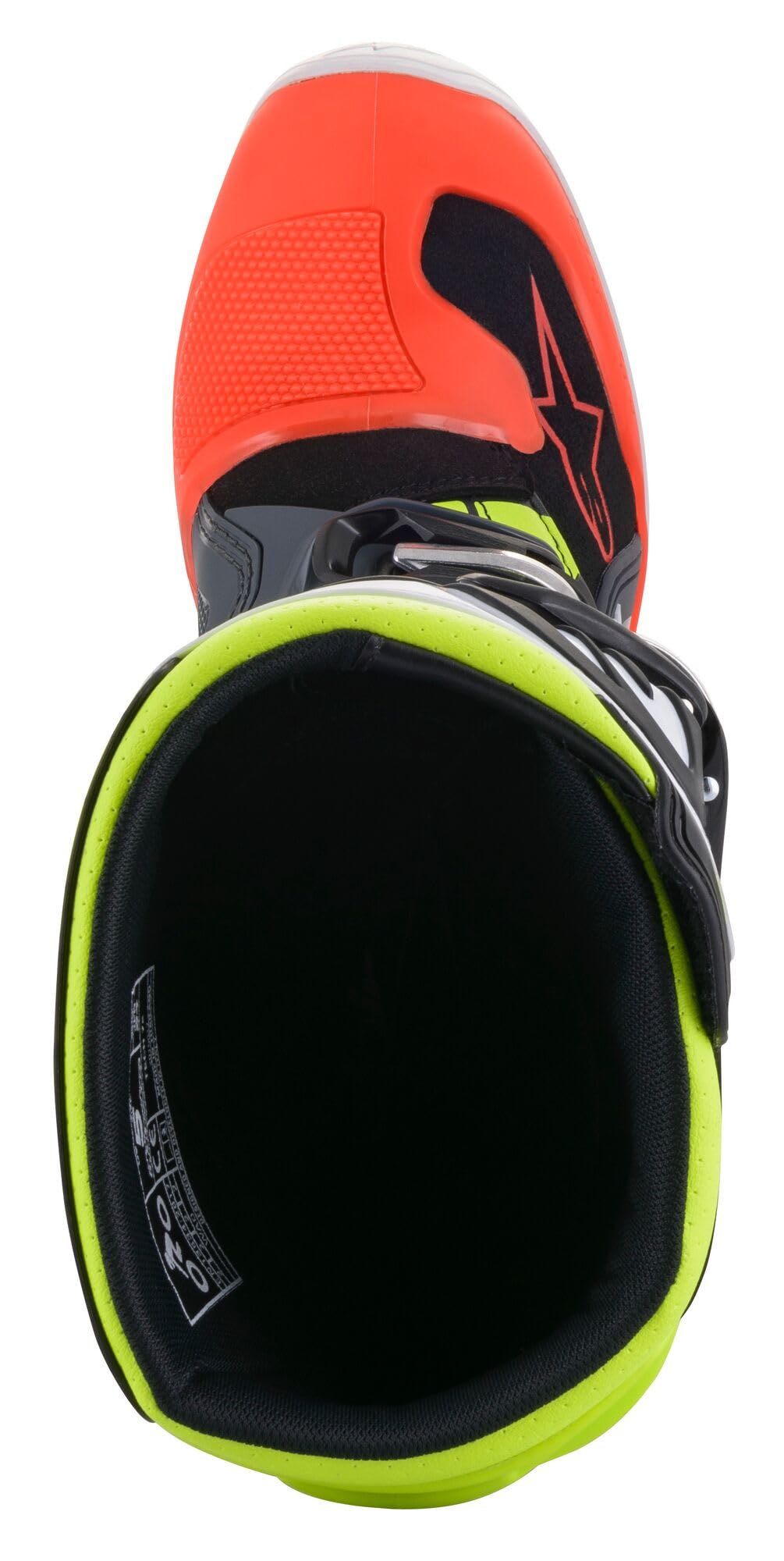 Alpinestars 2015017-9058-6 Youth Tech 7S Motocross Boot, Dark Gray/Red/Yellow, 6
