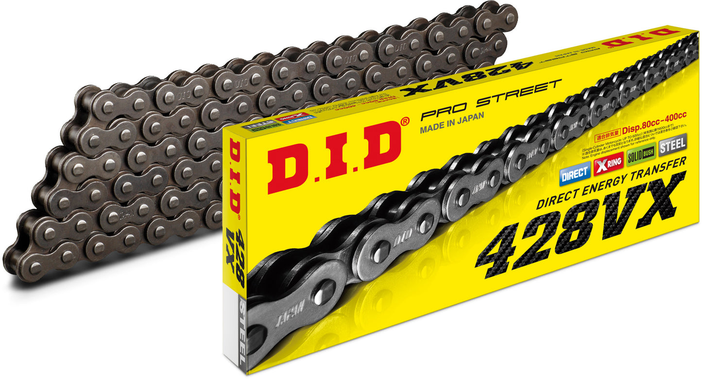 D.I.D Pro Street VX Ring Chain for Honda Motorcycles – Part Number 428VXX132FB