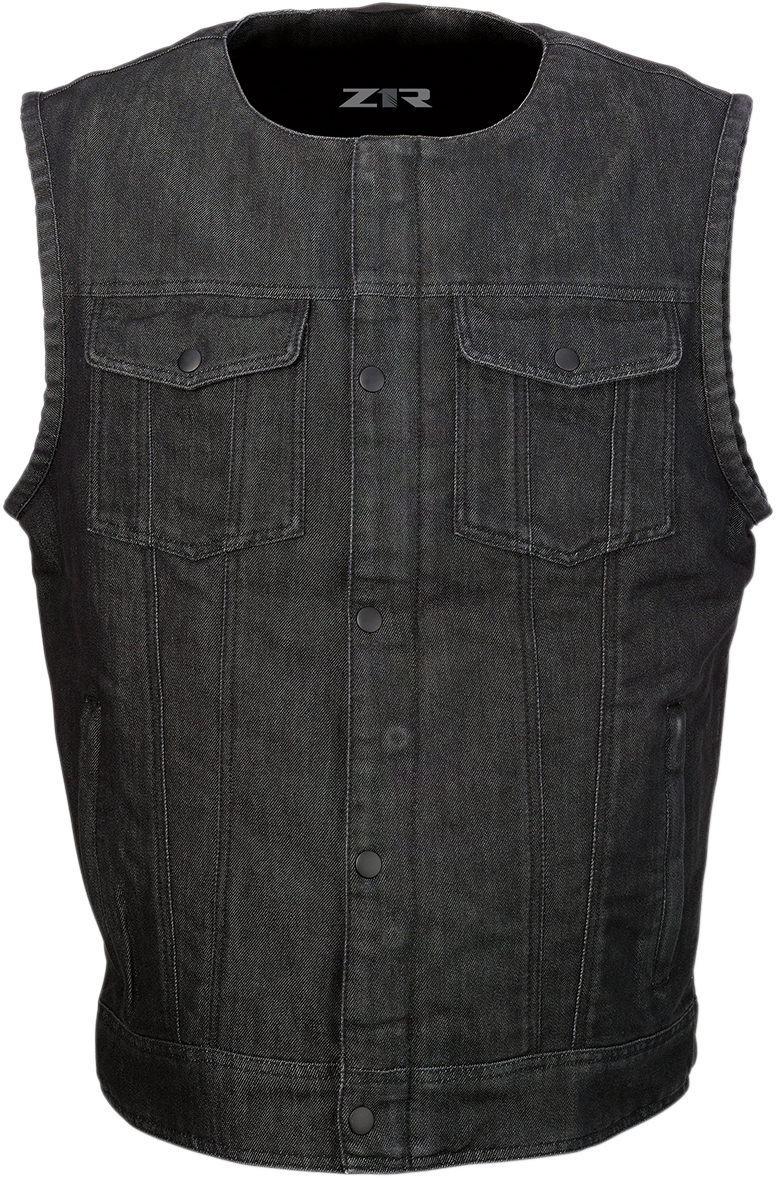 Z1R Ganja Denim Vest in Black - XL (Part No. 2830-0507)