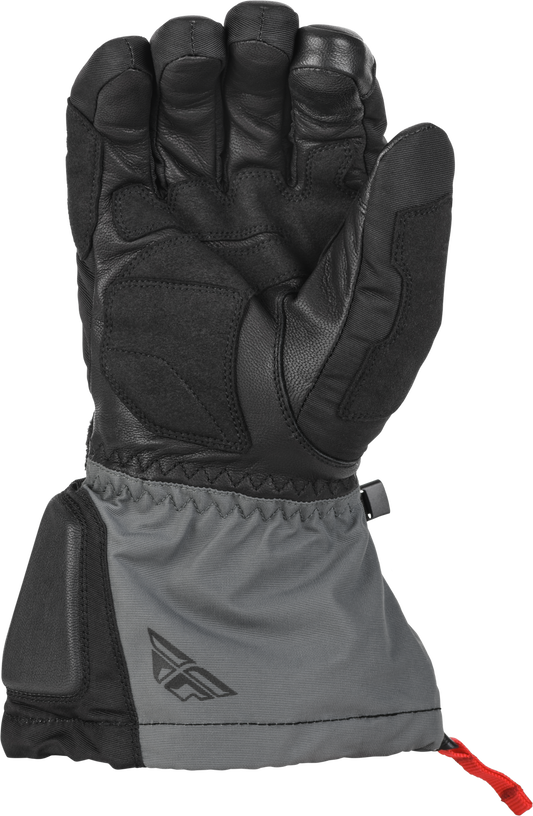 Fly Racing Aurora Gloves Black/Grey - Insulated Waterproof Motorcycle Gloves with Touch Screen Compatibility