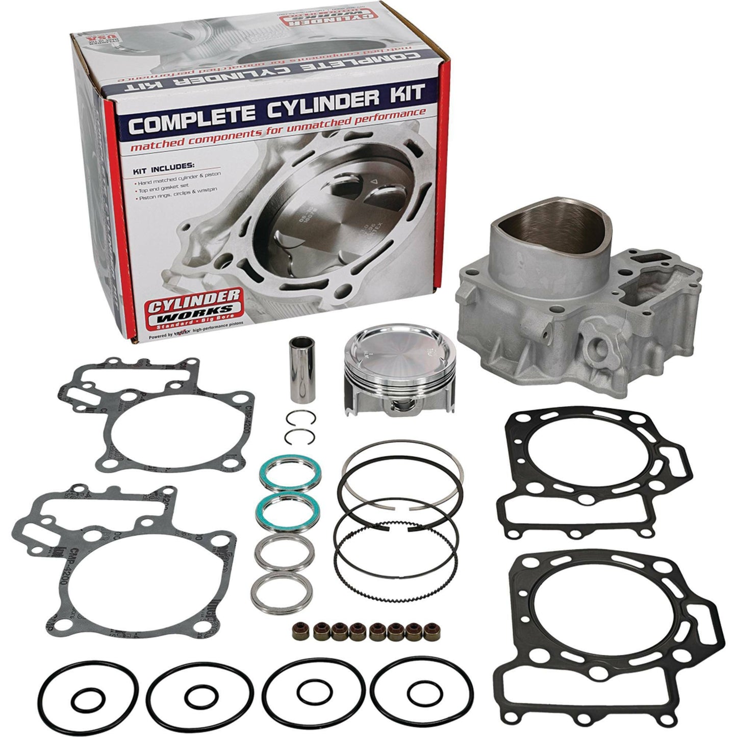 CYLINDER WORKS Part CW30013K01 Front Cylinder Kit for Kawasaki KRF 800 Teryx and Teryx4 Models