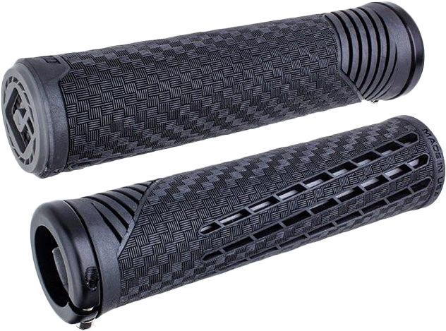 ODI CF11 V2.1 BMX Grips Pearl Black/Graphite with Matte Black Finish - Part Number F35CFBH-B