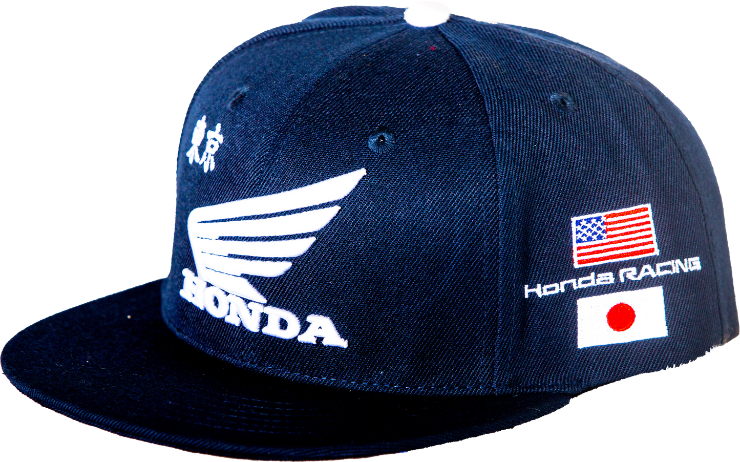 D-COR Honda Hat Factory Snapback Navy - Adjustable Baseball Cap with Embroidered Logo