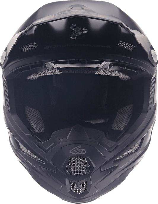 6D Helmets ATR-1 Matte Black Helmet - XS (Part No. 10-3704) - Kelly Motorsports