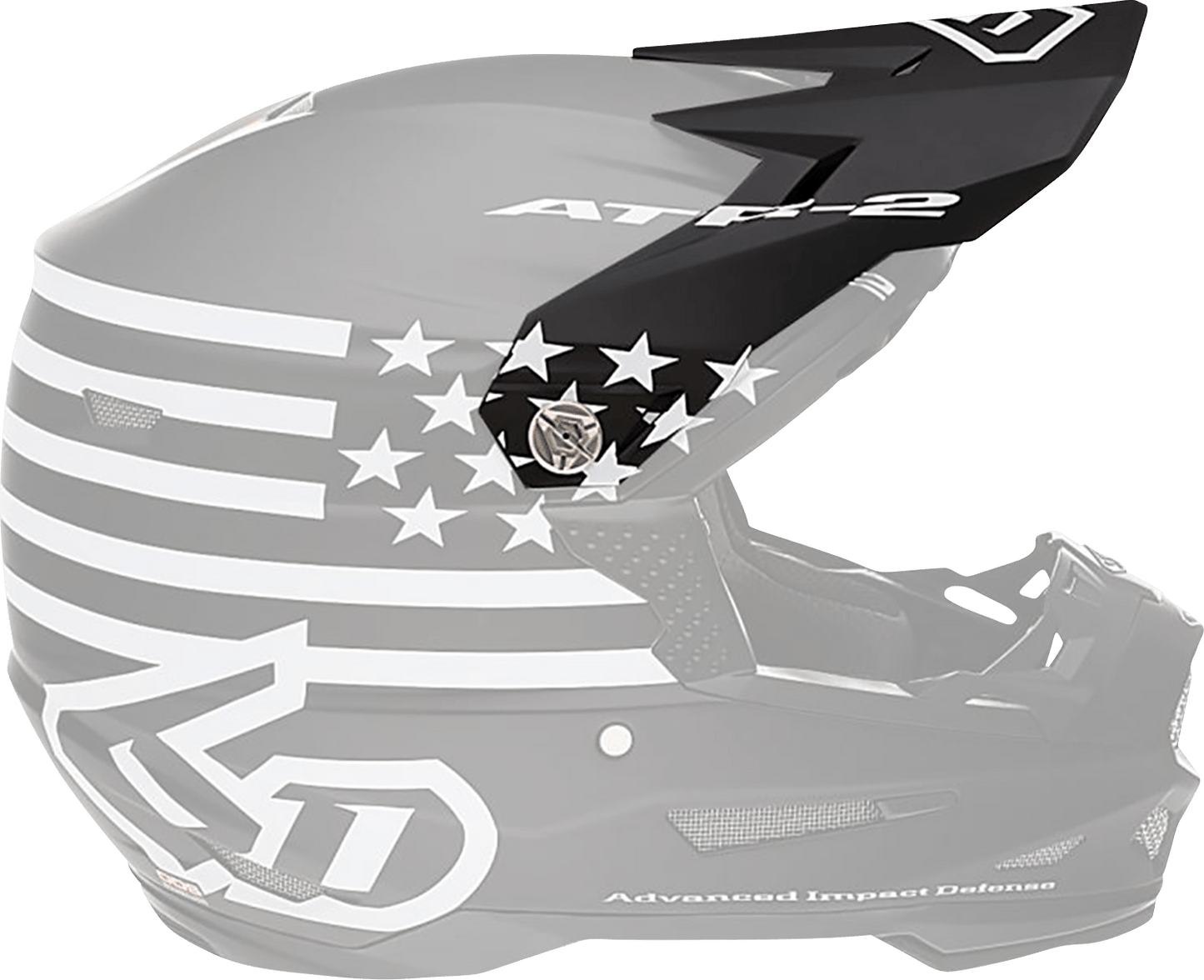 6D Helmets ATR-2 Visor - Tactical Black (Part 72-6107) - Kelly Motorsports