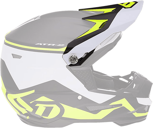 6D Helmets ATR-2Y Youth Helmet Visor - Neon Yellow Drive Model 72-4134 - Kelly Motorsports