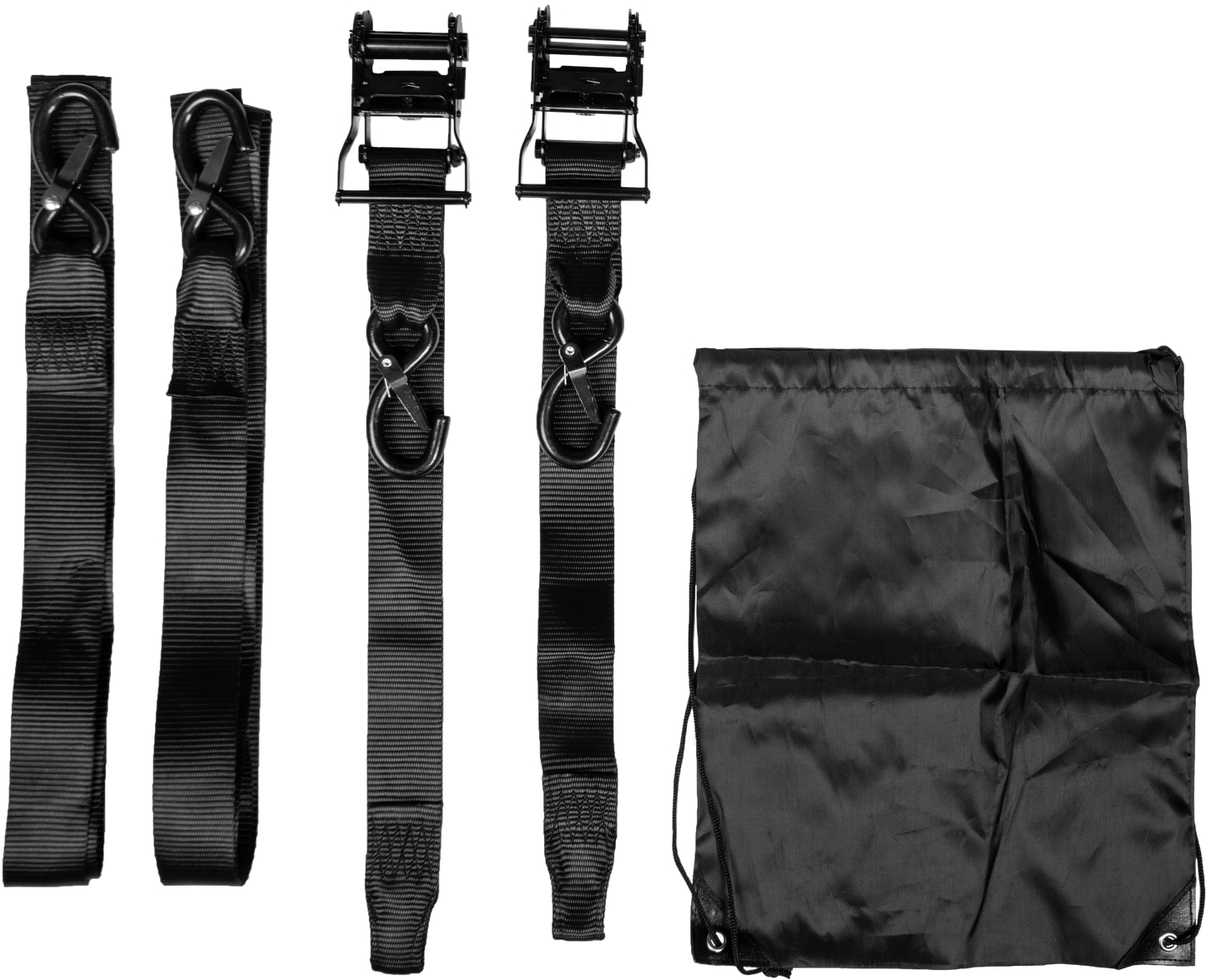 2" RATCHET TIE-DOWNS w/SOFT-TIE