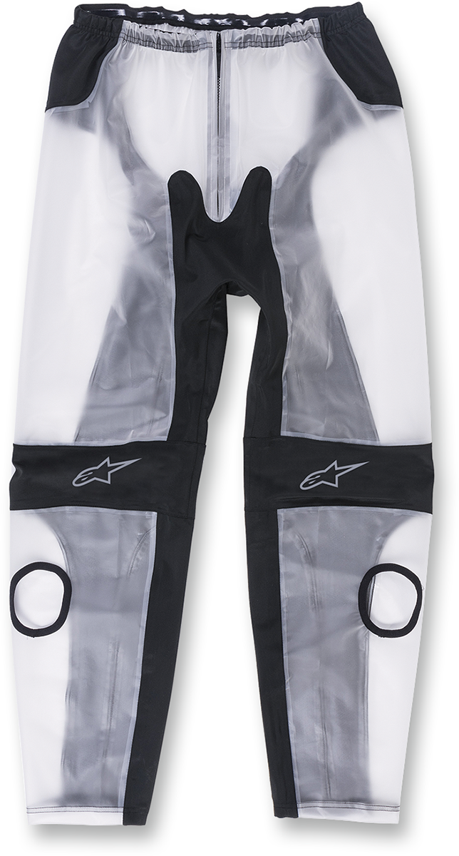 Alpinestars Racing Rain Pants - Black/Clear, Small (Part No. 3224917-01-S)