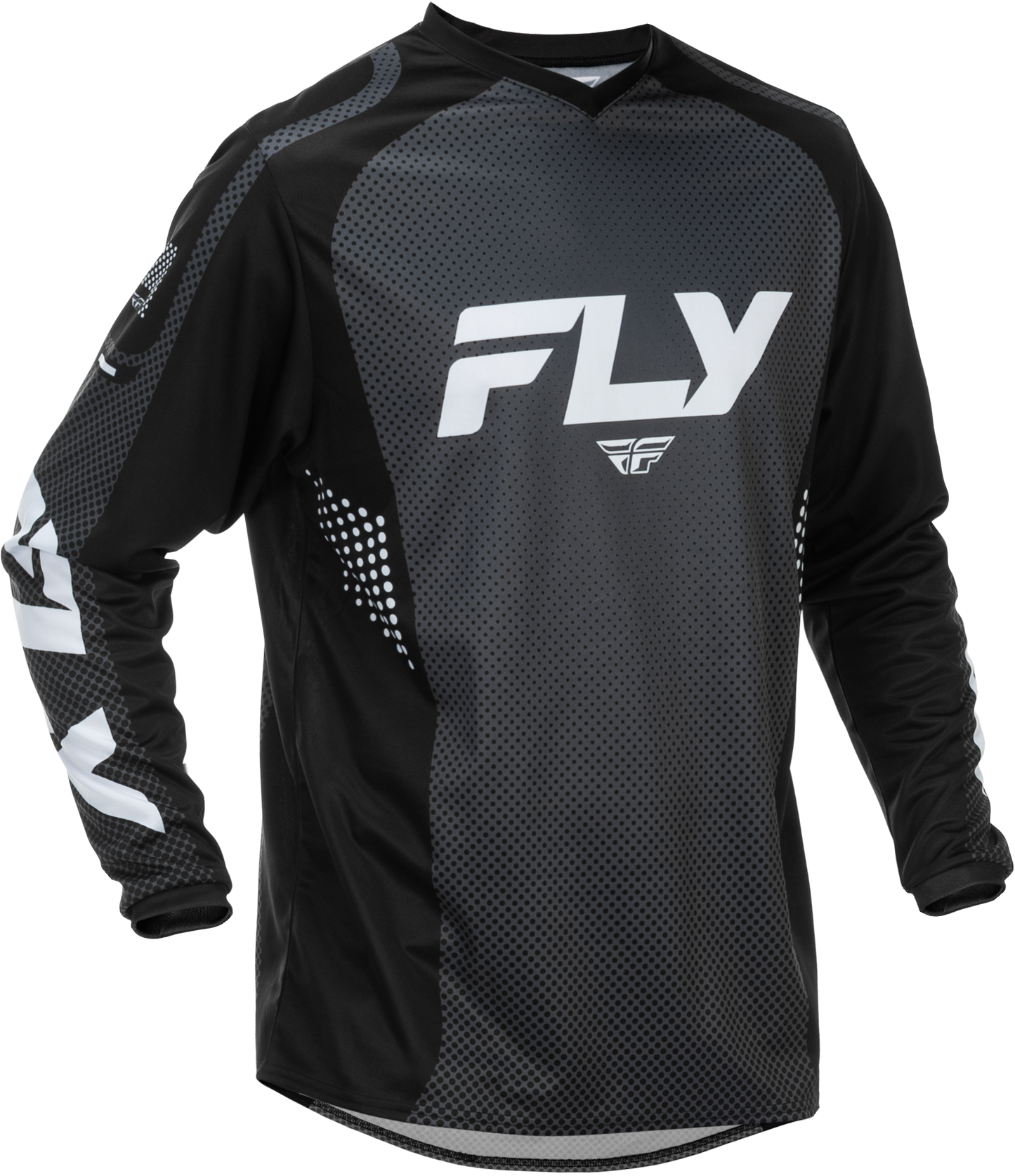 FLY RACING F-16 JERSEY BLACK/WHITE 5X'X