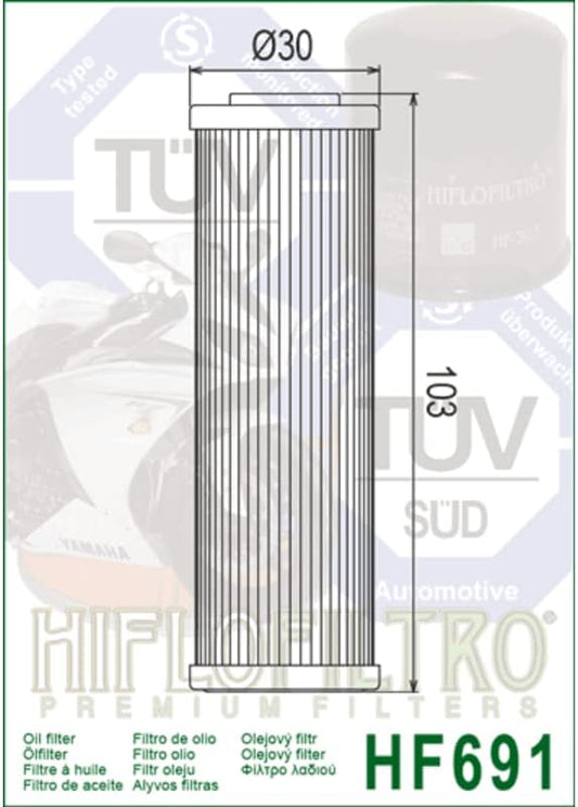 Hiflo Oil Filter FANTIC 250/500 CABALLERO 2018+2020 HF691