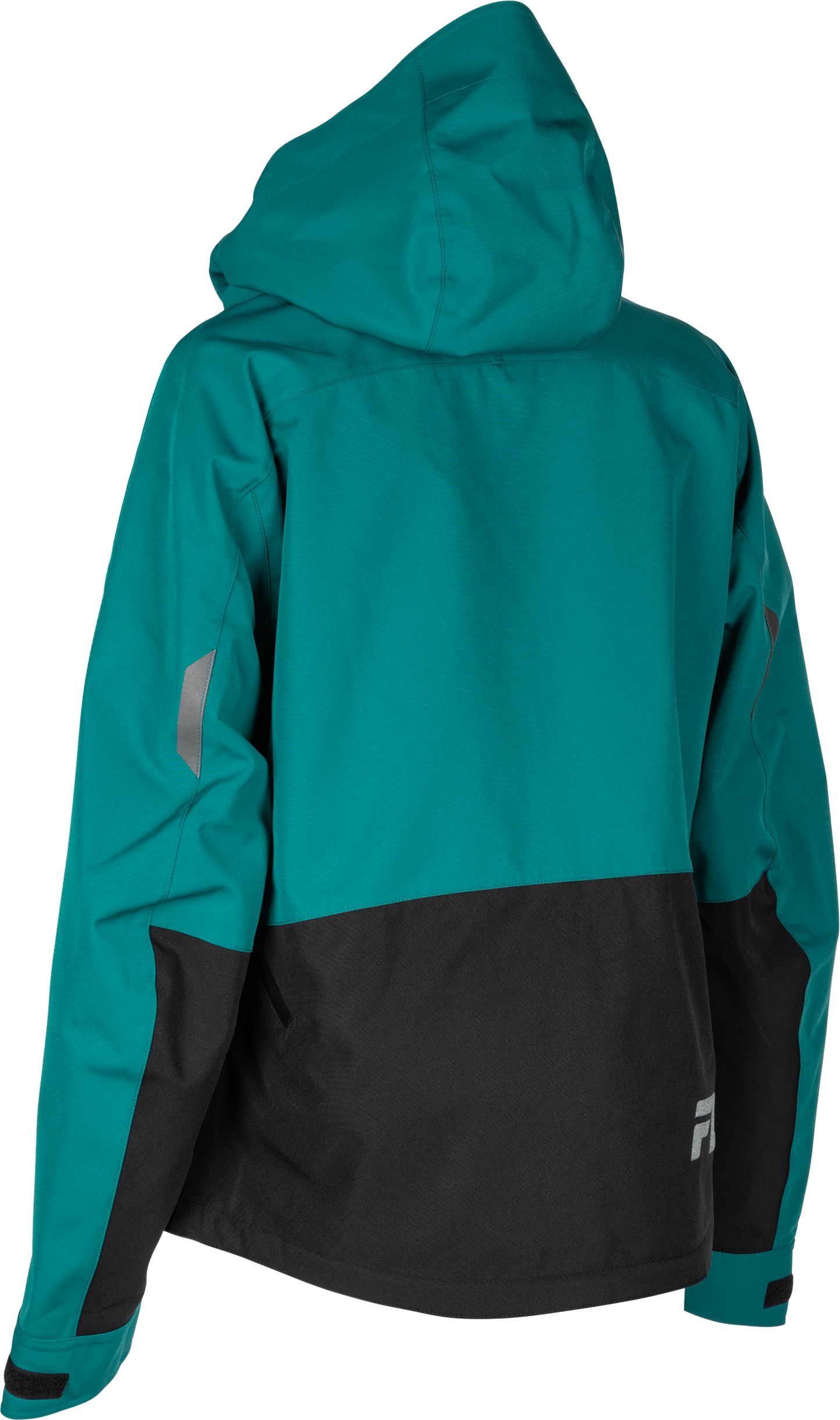 Fly Racing Women's Carbon Jacket Deep Lake and Black, Size 2X