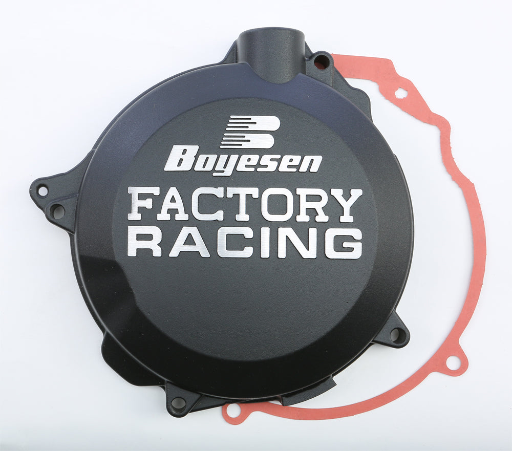 Boyesen Factory Racing Clutch Cover Black for Husqvarna TC and TE 125, KTM 200 XC Models - Part CC-41B