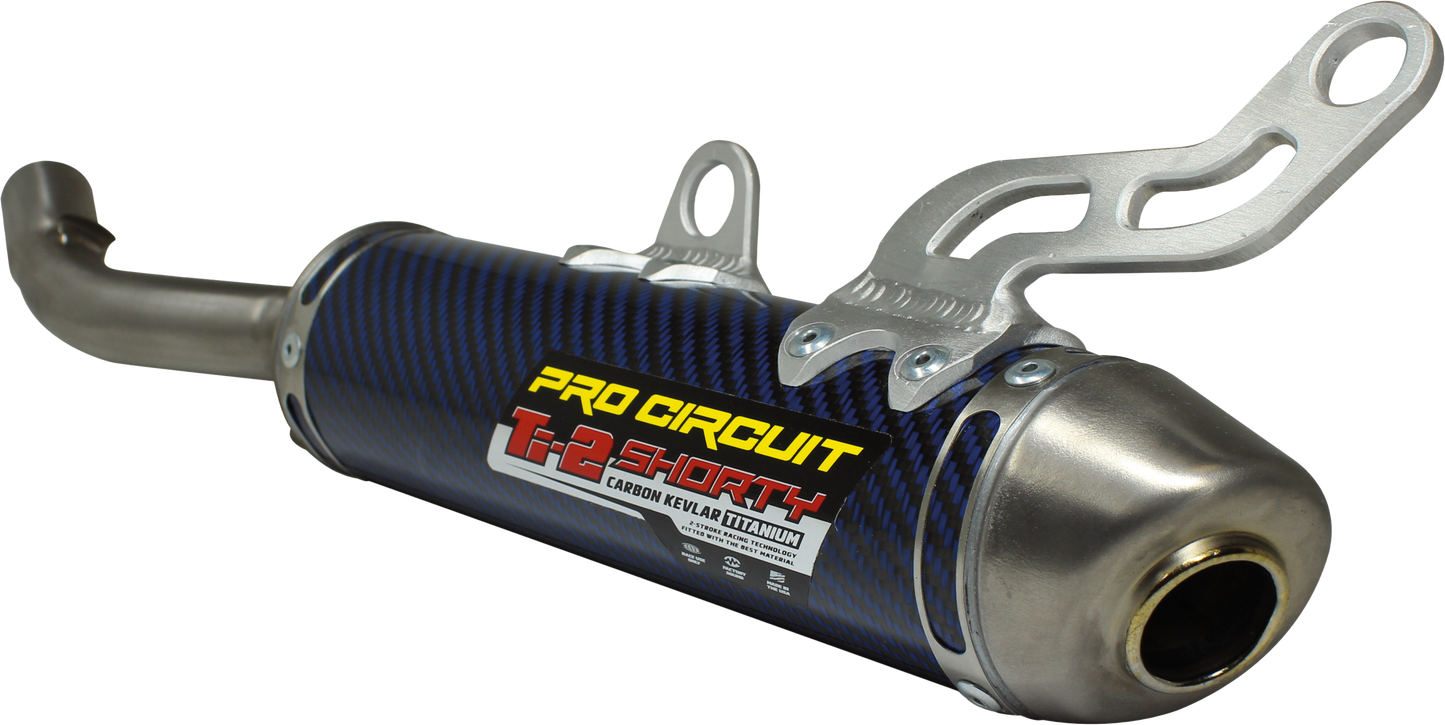 PRO CIRCUIT Ti 2 R304 Titanium/Blue Silencer for Yamaha