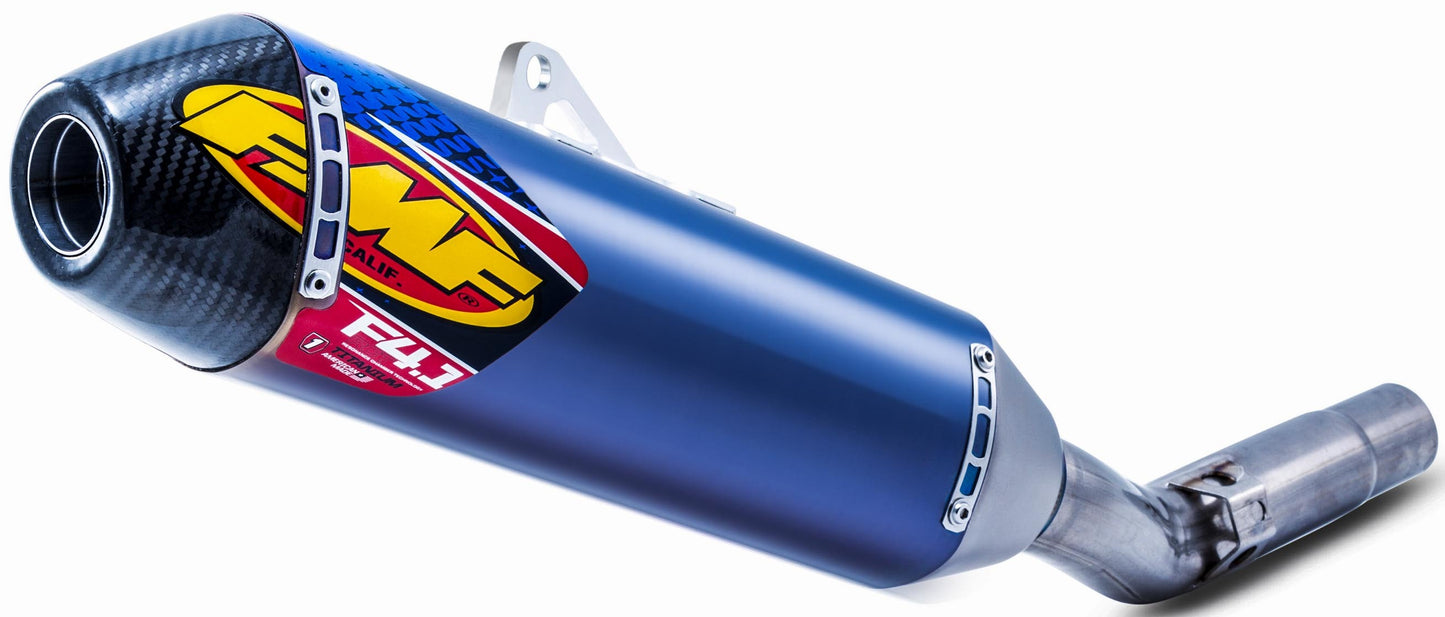 FMF Factory 4.1 RCT Titanium Ano Slip-On Exhaust with Carbon Cap for Suzuki RM-Z250