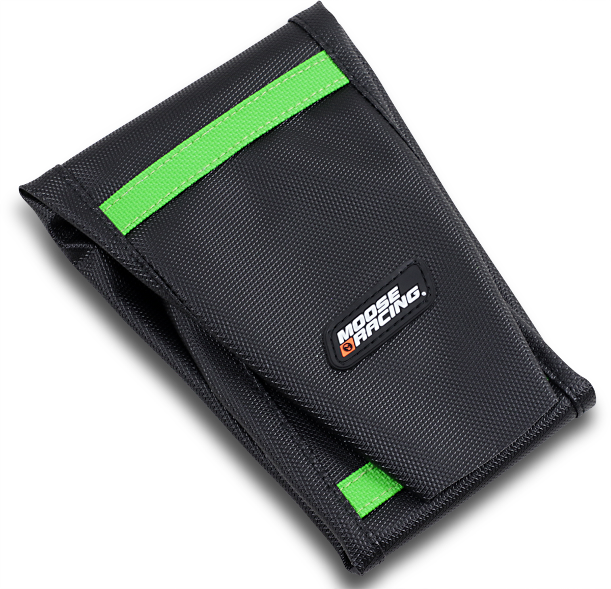 Moose Offroad KXF45019-334 Ribbed Seat Cover for Kawasaki KX250/450 (2019-2025), Black with Green Ribs