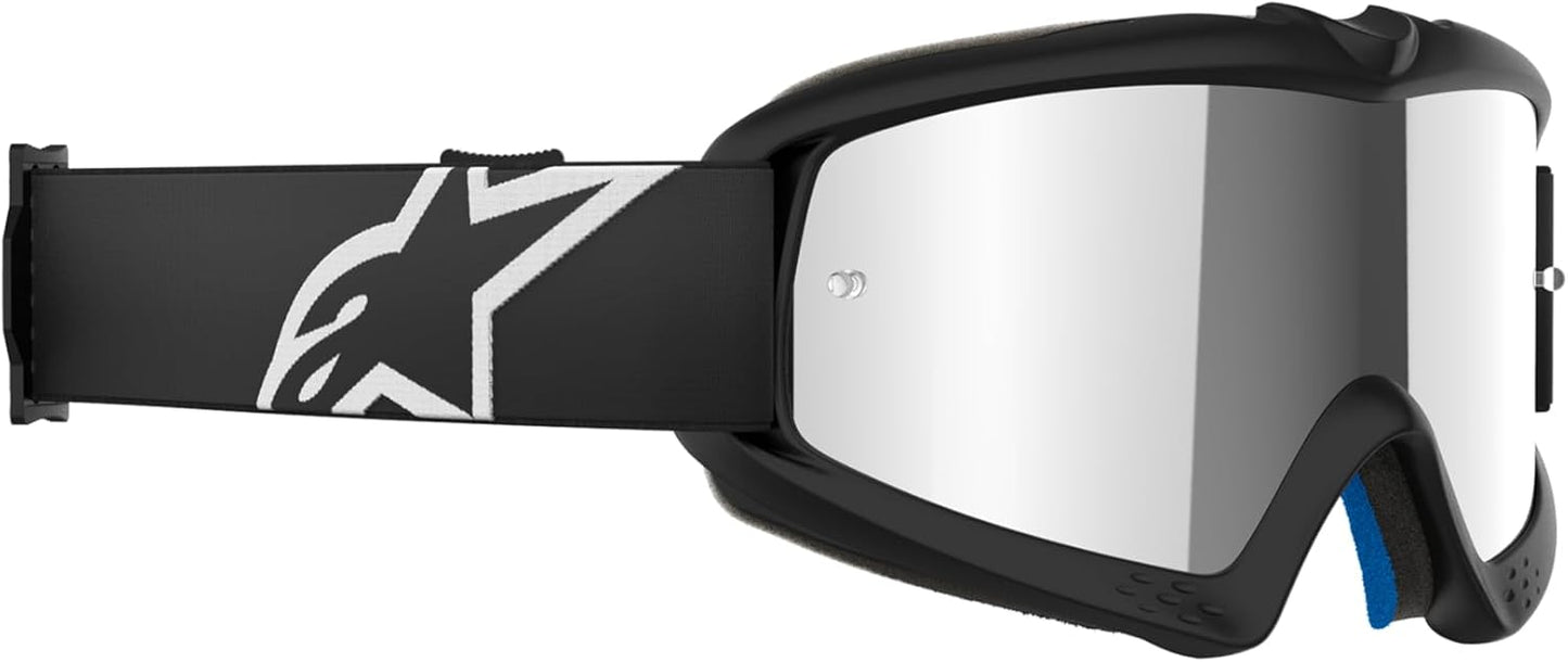 Alpinestars Vision Youth Goggles Corp Black w Silver Mirror Lens