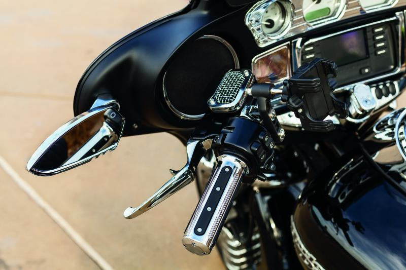 Kuryakyn Corona Speaker Grills Chrome for Harley-Davidson Touring Models