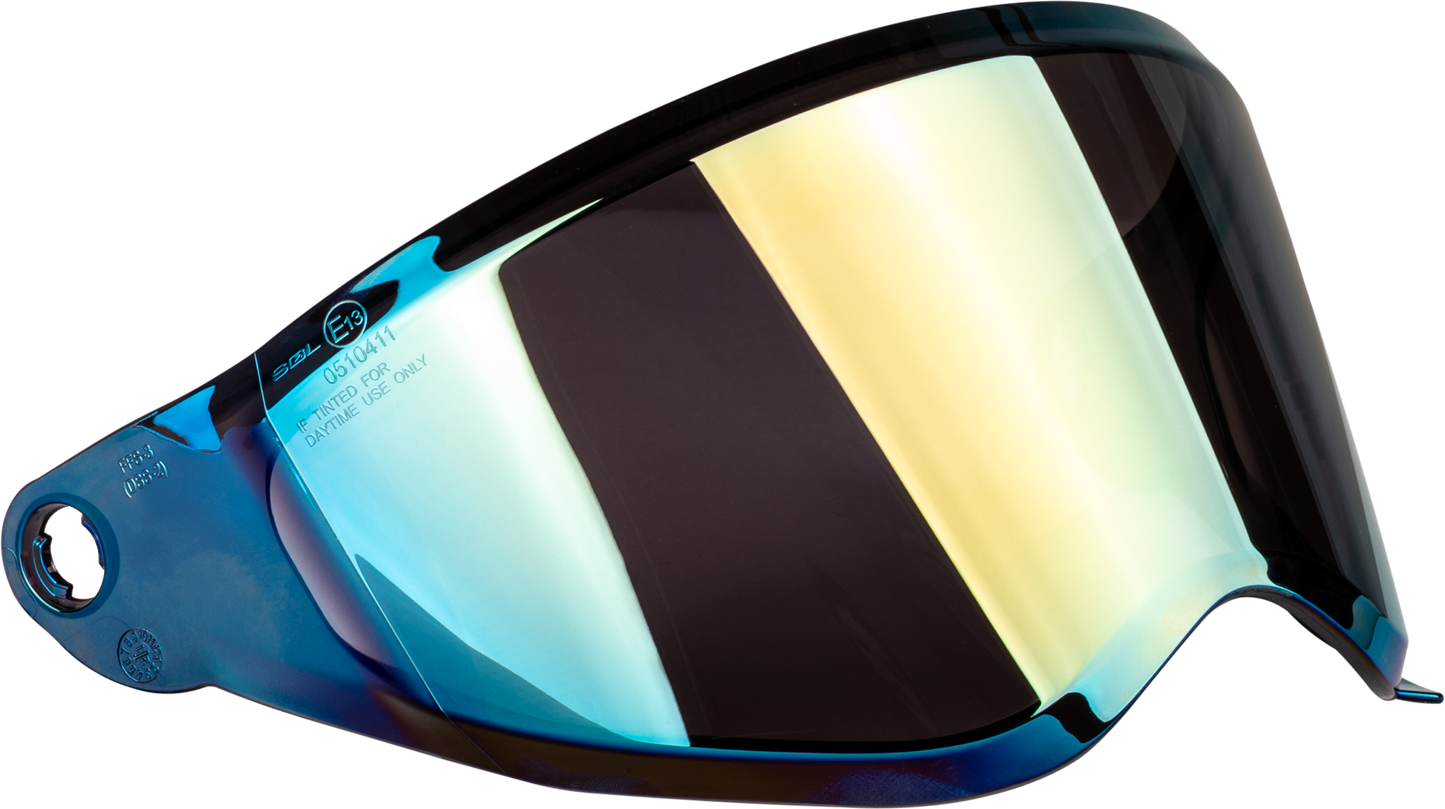 Fly Racing Trekker Helmet Face Shield Gold Iridium - F73-88551