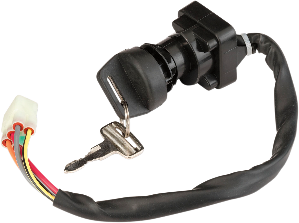 Moose Offroad Suzuki Ignition Switch 300-0120-PU - OEM Replacement with Keys and Mounting Nut