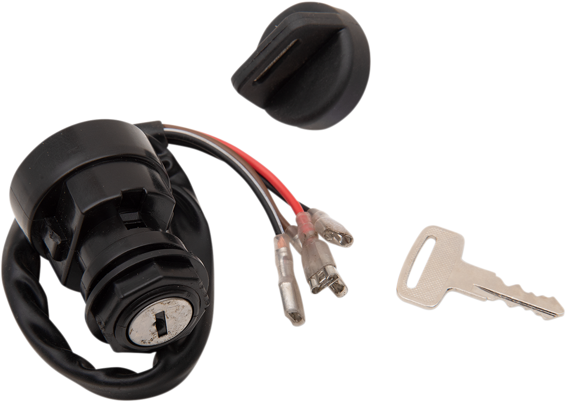 Moose Offroad Polaris Ignition Switch 100-3062-PU - OEM Replacement with Keys and Mounting Nut