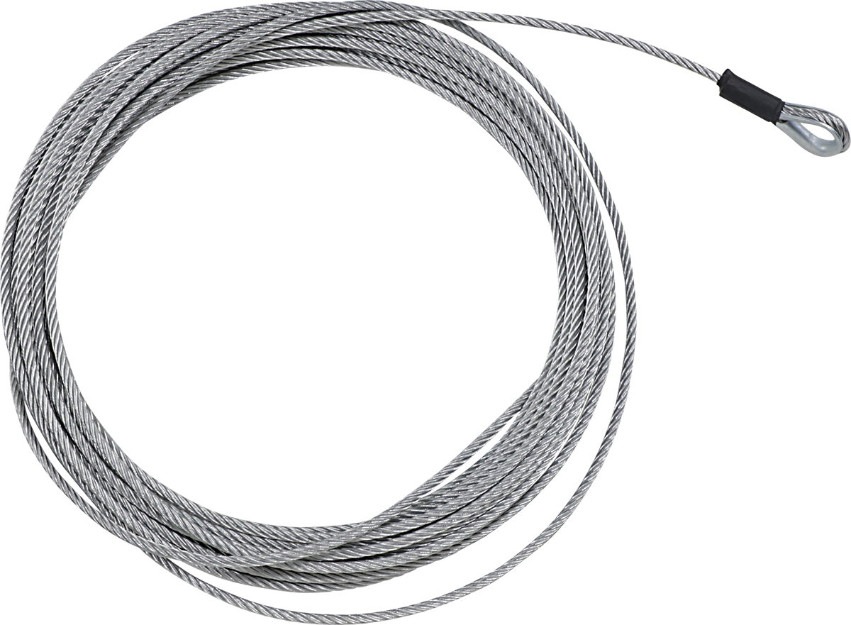 MOOSE OFFROAD Aggro Winch Wire Rope - 7/32" Part 105798 for 2,500-4,500 lbs Winches