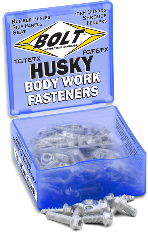 BOLT Full Plastic Fastener Kit for Husqvarna FX and FC Models - OEM Match Fasteners and Bushings