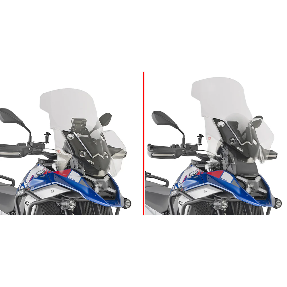 GIVI D5144ST Windshield for BMW - Clear and Smoked Options for Optimal Wind Protection