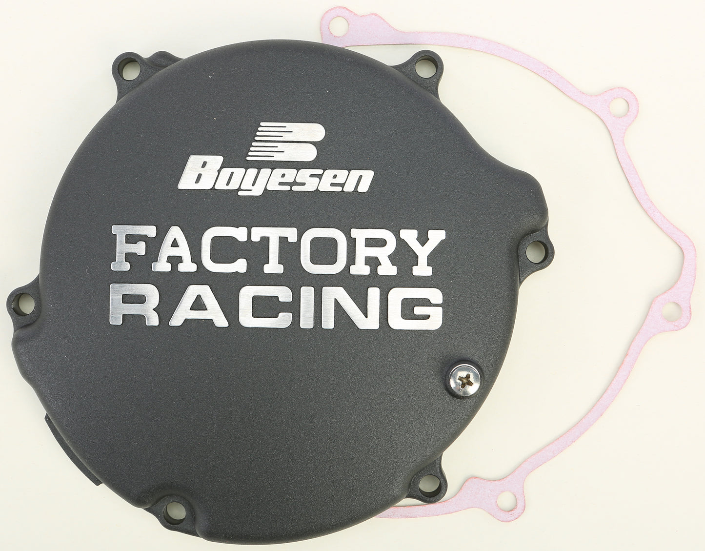 Boyesen Factory Racing Clutch Cover Black for Kawasaki KX125 (1994-2002) – Part Number CC-11B