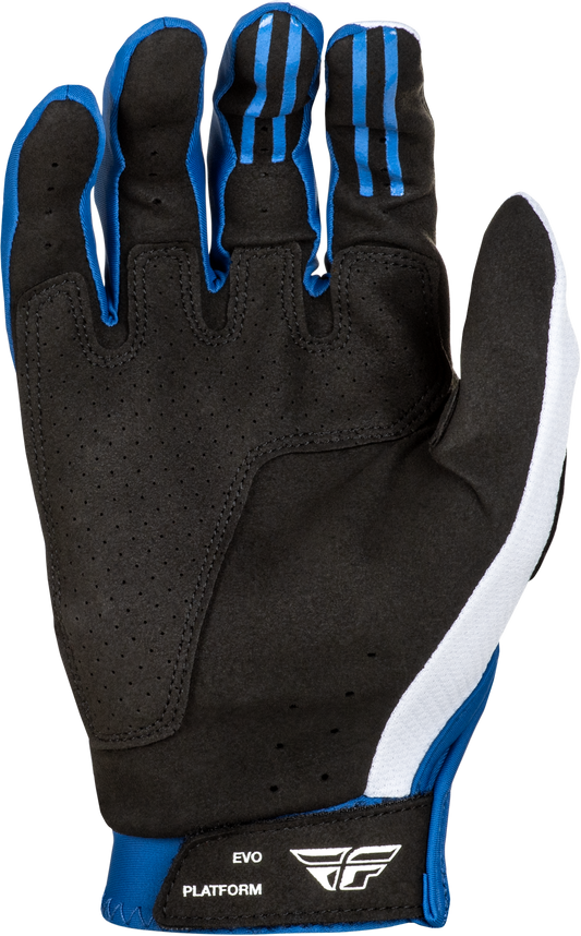 Fly Racing Evolution DST Gloves Red/White/Blue Small - Premium Racing Gloves with Touch Screen Compatibility