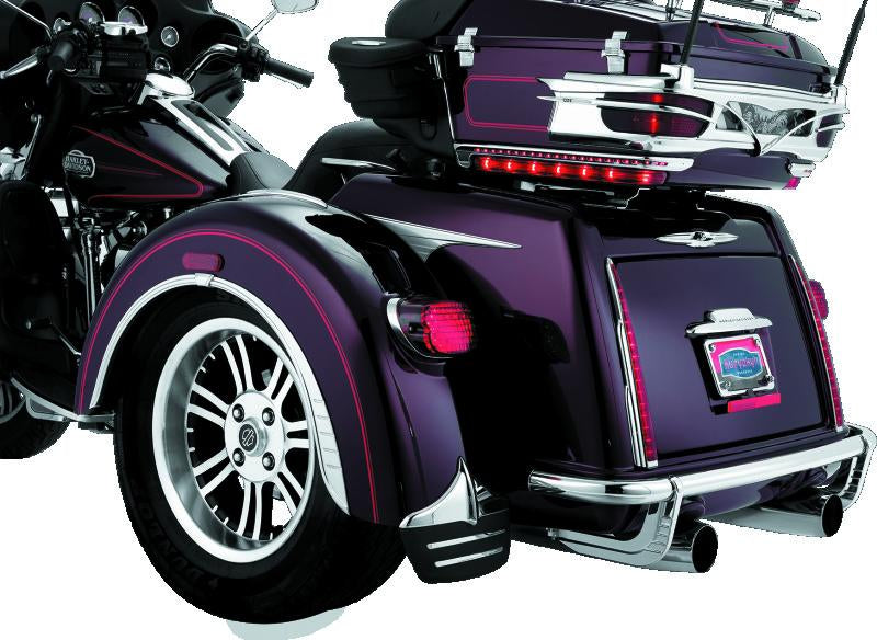 Kuryakyn Rear Bumper Accents for Harley Davidson Trike - Chrome, Part #kur7223