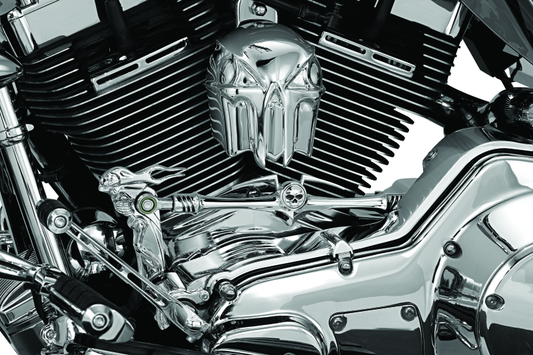 Kuryakyn Zombie Shift Linkage Chrome - Replacement for Dull Stock Shifter Rod