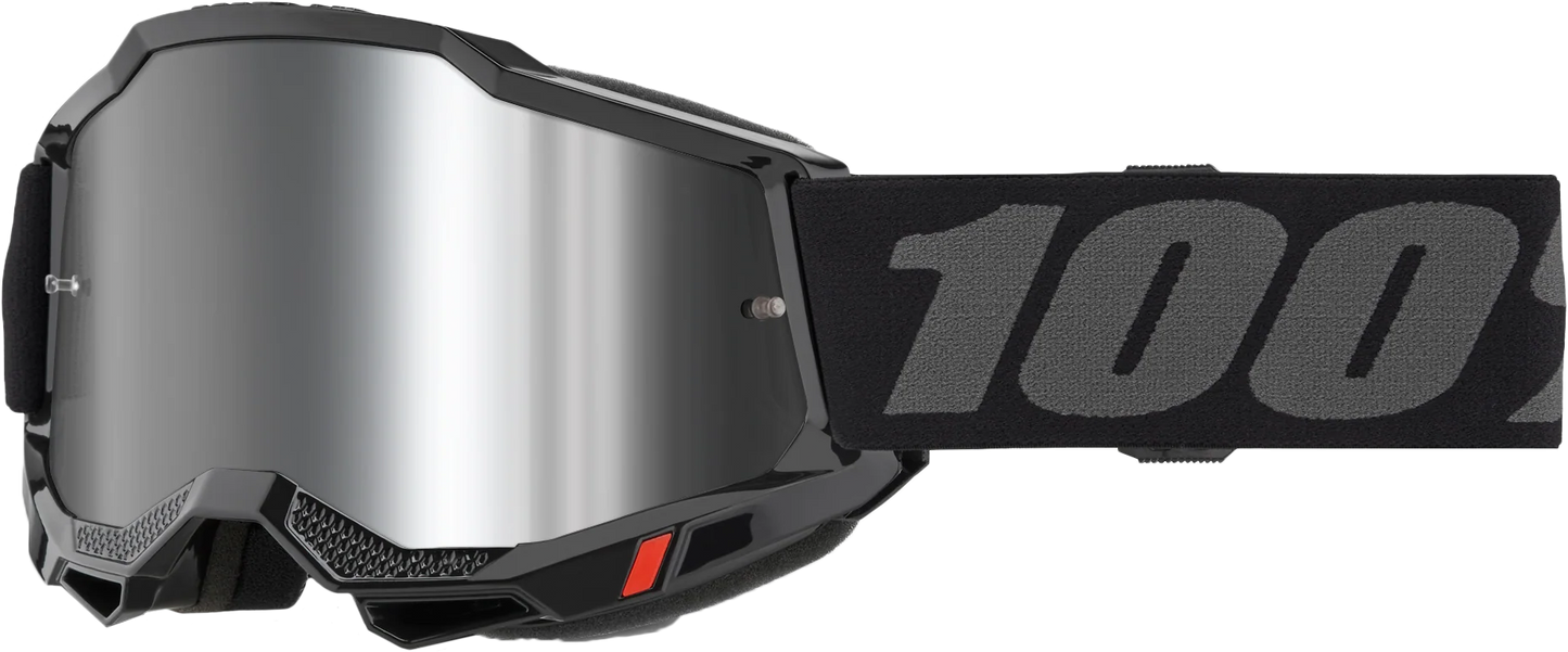 100-Percent Accuri 2 Junior Goggle with Black Mirror Silver Lens - Youth Performance Eye Protection