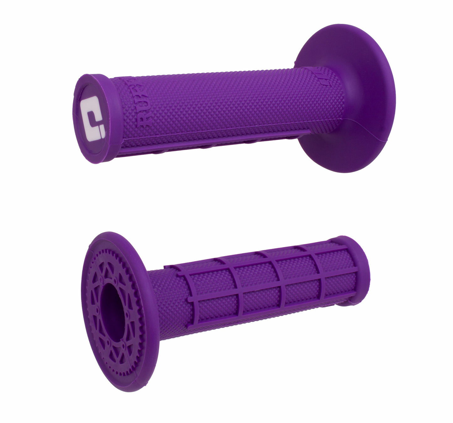 ODI Ruffian Half Waffle Grips Purple - Part H01RFPR for E-Bikes and Motorcycles