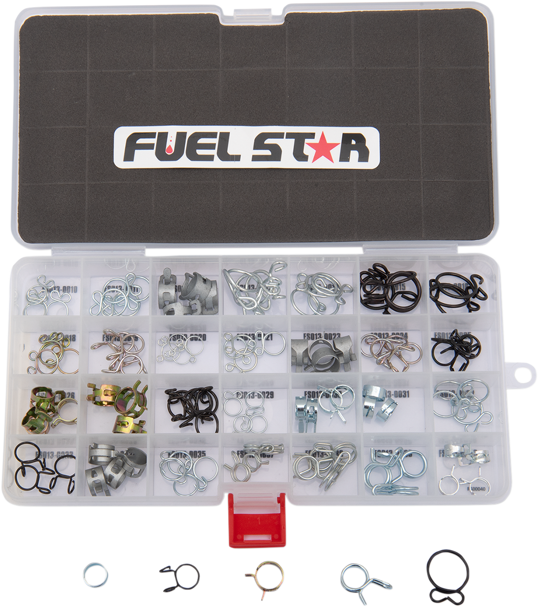 ALL BALLS Fuel Line Clamp Kit FS00038 – OEM Style Replacement Clamps for Reliable Fuel System Performance