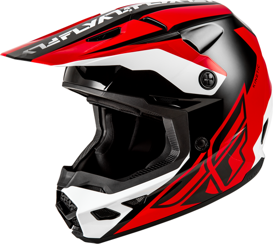 FLY Racing Kinetic Crest Helmet Red/Black/White - Model 73-86752X