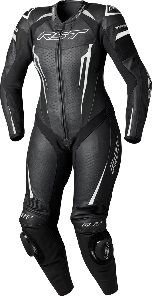 RST Women’s Tractech Evo D3o Suit Black/White Leather XS