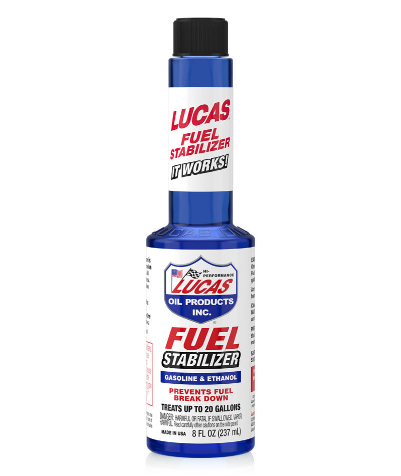 LUCAS Fuel Stabilizer 8 oz - Protects Gasoline During Storage