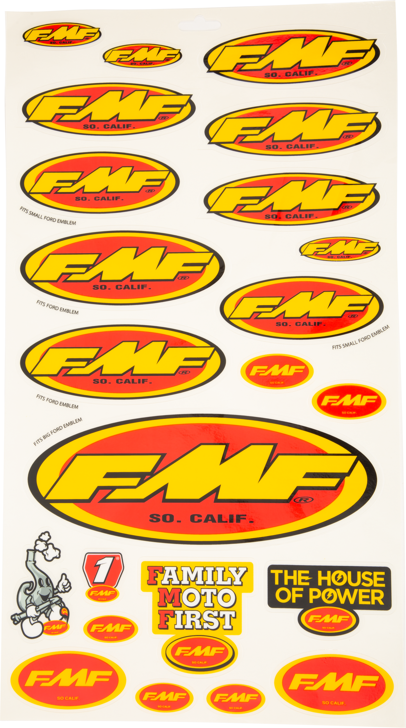 FMF 014800 Assorted Sticker Sheet for Motorcycle Customization