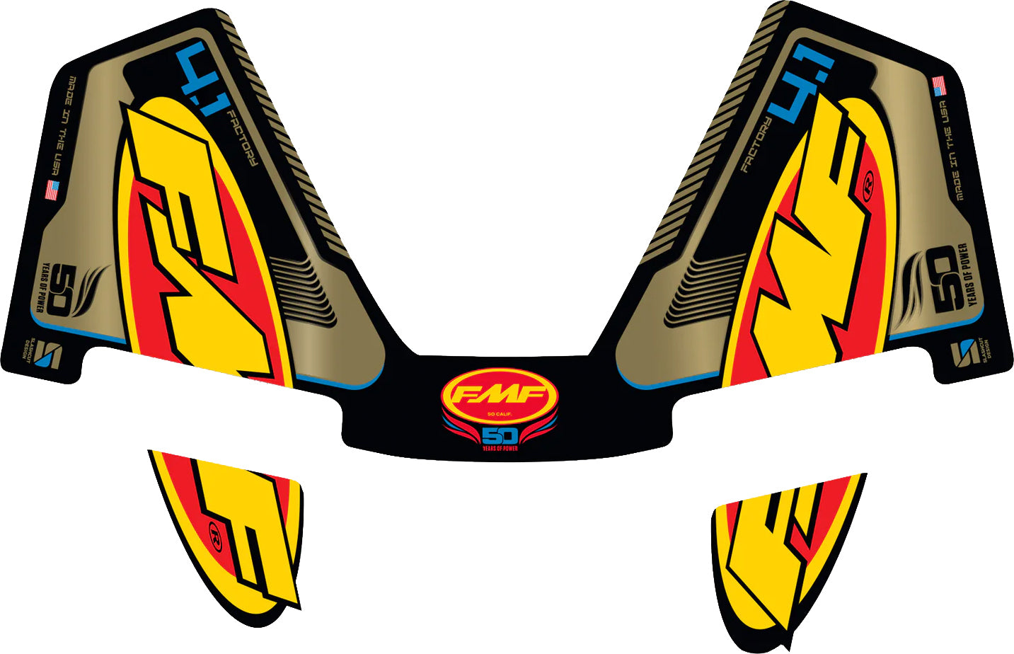 FMF 4.1 RCT 50th Decal - Official Motorcycle Graphics and Decal