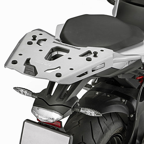 GIVI SRA5119 Top Case Hardware for BMW S1000XR – Monokey Cam-Side System, Brushed Aluminum / Matte Black