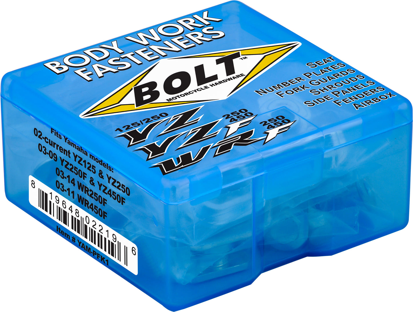 BOLT Full Plastic Fastener Kit for Yamaha YZ125 (2002-2011) - OEM Quality