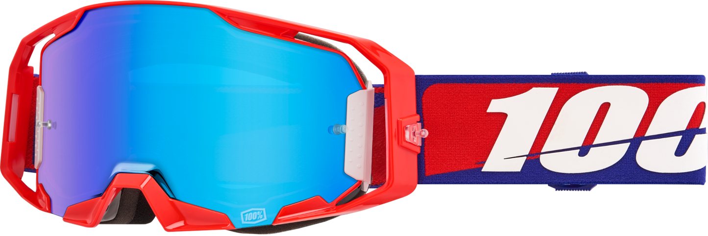 100% Armatic Goggles Best w/Blue Mirror Lens 50060-00009