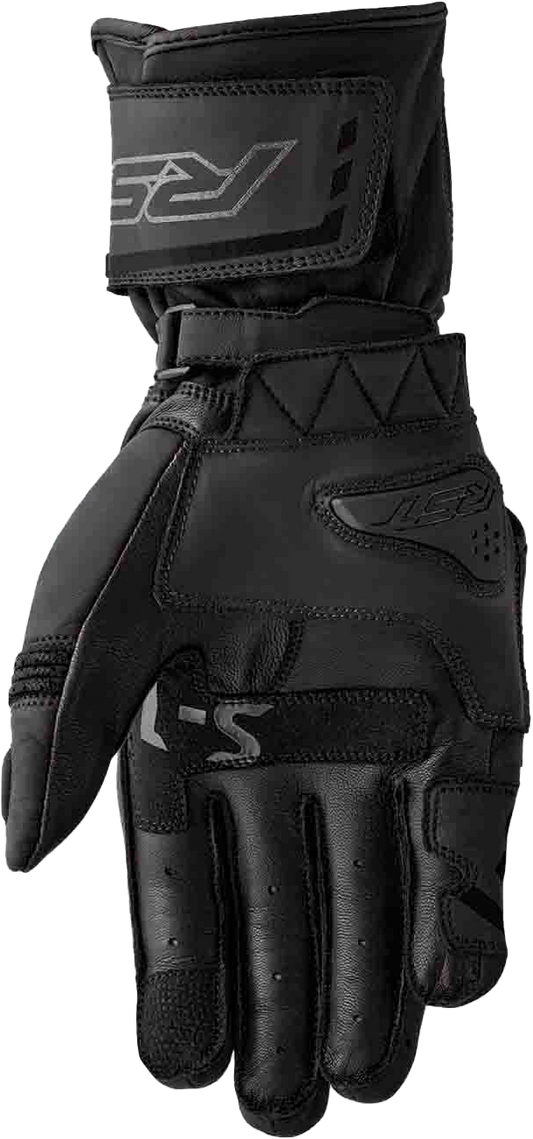 RST S1 Black Leather Motorcycle Gloves – Men’s and Ladies’ Fits, Size 2XL