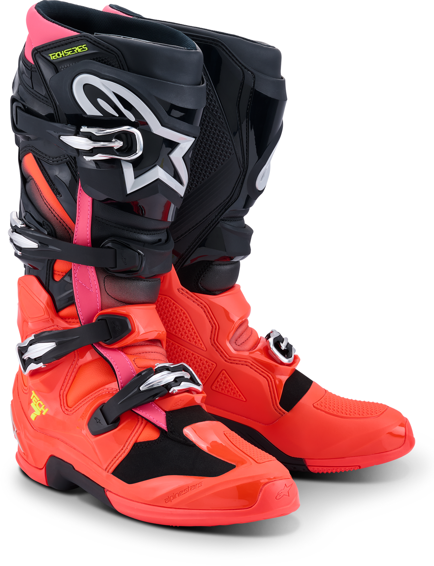 ALPINESTARS TECH 7 BLACK/RED FLUO/PINK FLUO 8