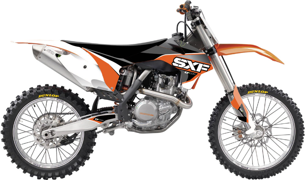 D-COR KTM RACELINE GRAPHICS COMPLETE KIT WHITE
