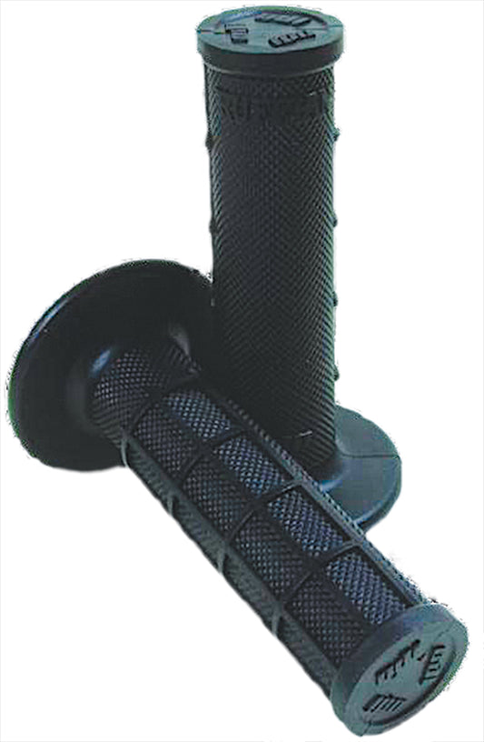ODI Ruffian Half Waffle Grips Black – Durable 1/2 Waffle MX Hand Grips for E-Bikes and Motorcycles