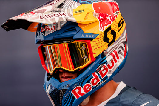 SCOTT Prospect Le 6 Days ISDE Spain Goggle - Red and Yellow Design with Six Days Patch