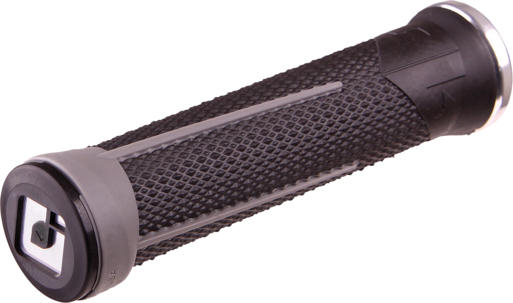 ODI Ag 1 MTB/BMX Grips Black and Graphite with Silver - Part D35A1BH-S