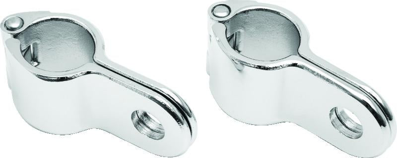 Kuryakyn Magnum Quick Clamp 1 inch Chrome - Durable Stainless Steel PowerSports Clamp with Peg Mount Hole